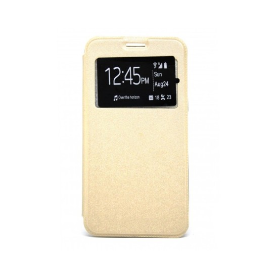 Capa flip para Samsung Galaxy S20 Plus Dourado